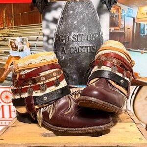 Upcycle Justin Cowboy booties